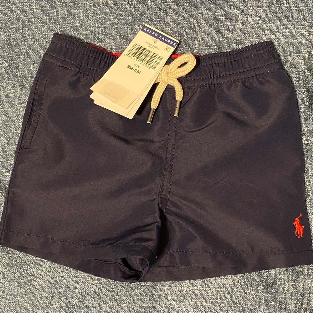 Ralph Lauren Baby Boy Mesh Lined Shorts/Swim Trunks 3/6M